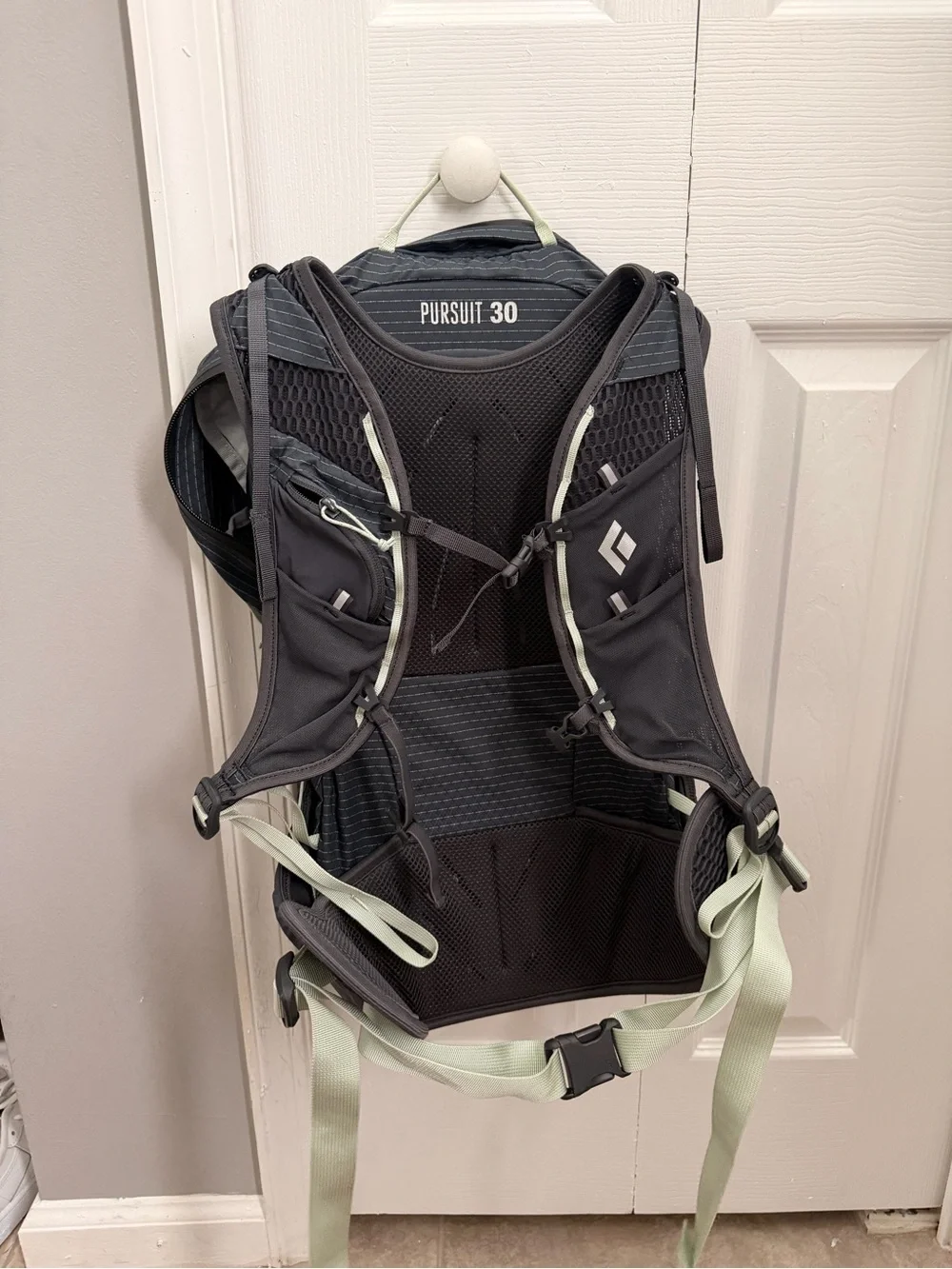 Black Diamond Pursuit Trail Running backpack.
